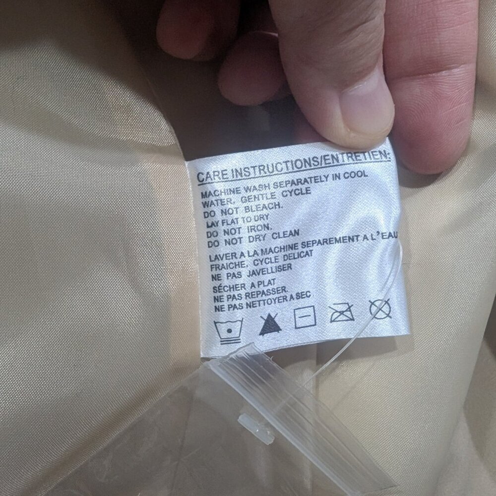 Novelti Adorable Junior Button down Trench Coat Beige Size 5/6 - Picture 11 of 11